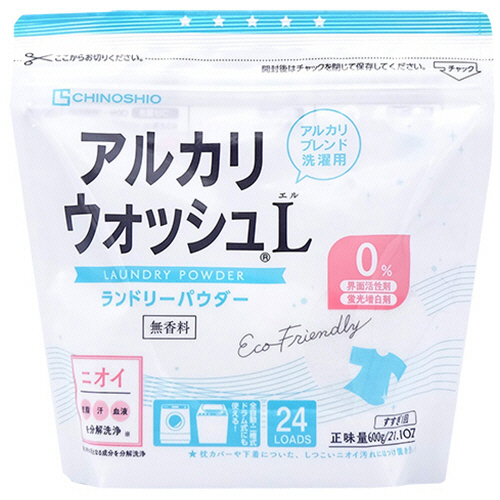 他サイト： 地の塩社 アルカリウォッシュL ランドリーパウダー 無香料 600g 1個(811442) 取り寄せ商品の商品画像