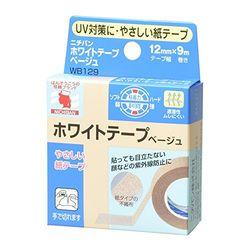 他サイト： ニチバン ホワイトテープベージュ 12mm幅 9m巻き 1巻(4987167036119) 取り寄せ商品の商品画像