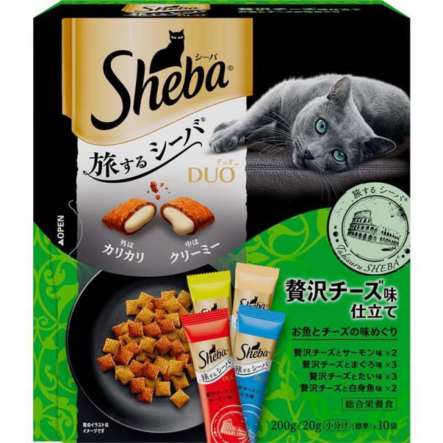 他サイト： 【セット販売】 マース MARS シーバデュオ旅贅沢チーズ魚チーズ 猫 ドライ 1?6歳まで 成 200g (×3セット)の商品画像