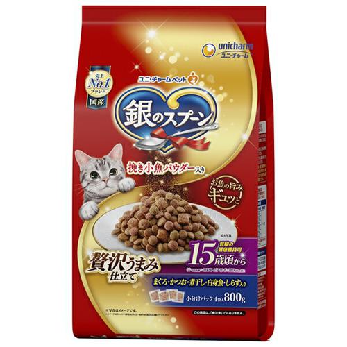 他サイト：  ユニチャーム 銀のスプーン贅沢うまみ仕立て腎臓の健康維持用15歳頃から 800g の商品画像