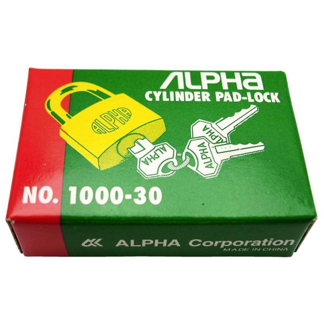 他サイト： 南京錠 アルファ (NO.1000-30)の商品画像