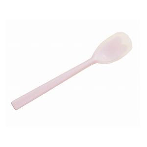 他サイト： 口あたりやさしいスプーン 一体型・ラージ / KU-05 ピンク 岡部洋食器製作所 (E0164)の商品画像