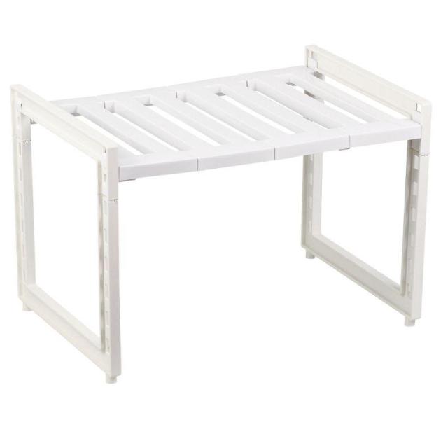 他サイト： パール金属 アレンジフリー 洗面台下スペースラック 伸縮タイプ 360〜530 HB-4813の商品画像