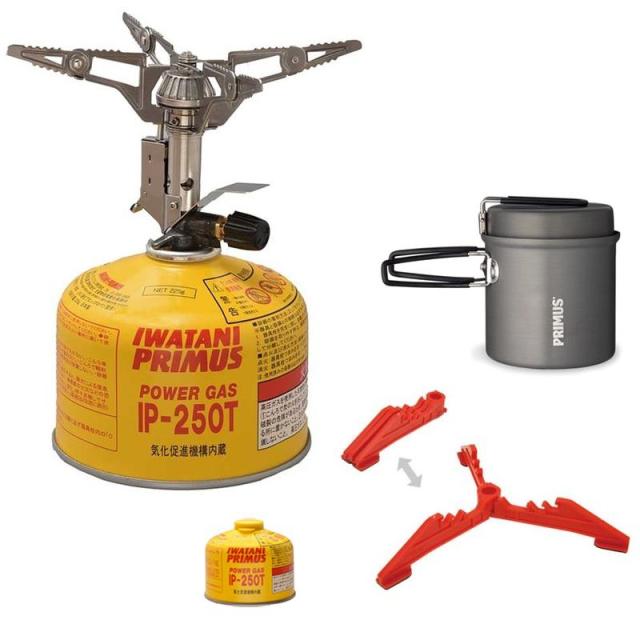 他サイト： 即納在庫品 プリムス ウルトラバーナー スターターボックス(ガス+クッカー+ホルダーつき) P-STB3の商品画像