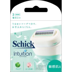 他サイト： シック(Schick) イントゥイション 敏感肌用 替刃 3個入の商品画像