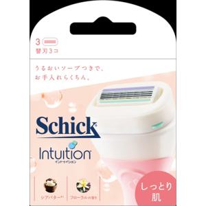 他サイト： シック(Schick) イントゥイション しっとり肌 替刃 3個入の商品画像