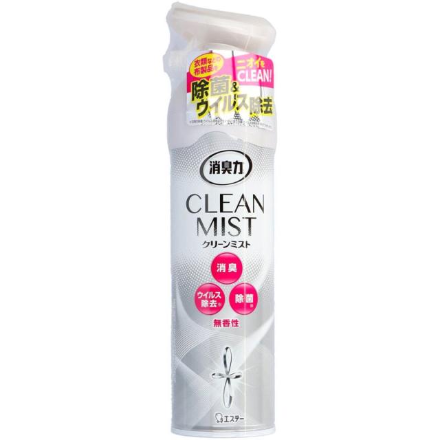 他サイト： エステー 消臭力 クリーンミスト 消臭剤 除菌 スプレー 無香性 280ml 芳香消臭/部屋用の商品画像