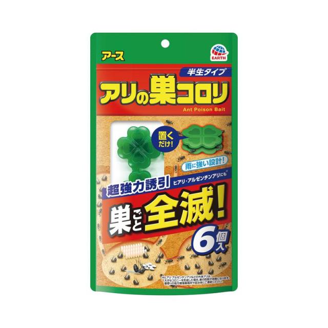 他サイト： アース アリの巣コロリ 半生タイプ 6個入 殺虫剤/アリの商品画像