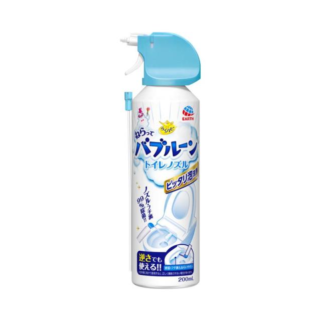 他サイト： アース らくハピ ねらってバブルーン トイレノズル 200ml 住居洗剤/トイレ用洗剤の商品画像