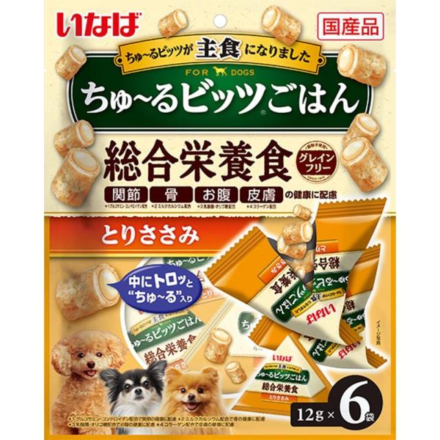 他サイト： いなば ちゅーるビッツごはん とりささみ 12g×6Pの商品画像
