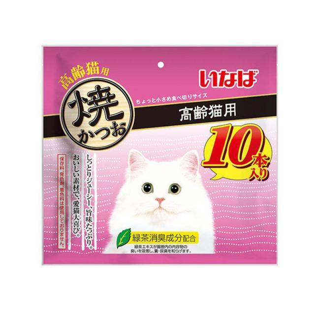 他サイト：  いなば 焼カツオ高齢猫用10本 猫 スナック 全ステージ 10本入 の商品画像
