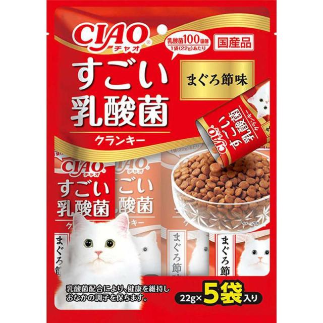 他サイト：  いなば P-231 チャオ乳酸菌ドライマグロ節22g 猫 スナック 全ステージ 22g×5袋 の商品画像