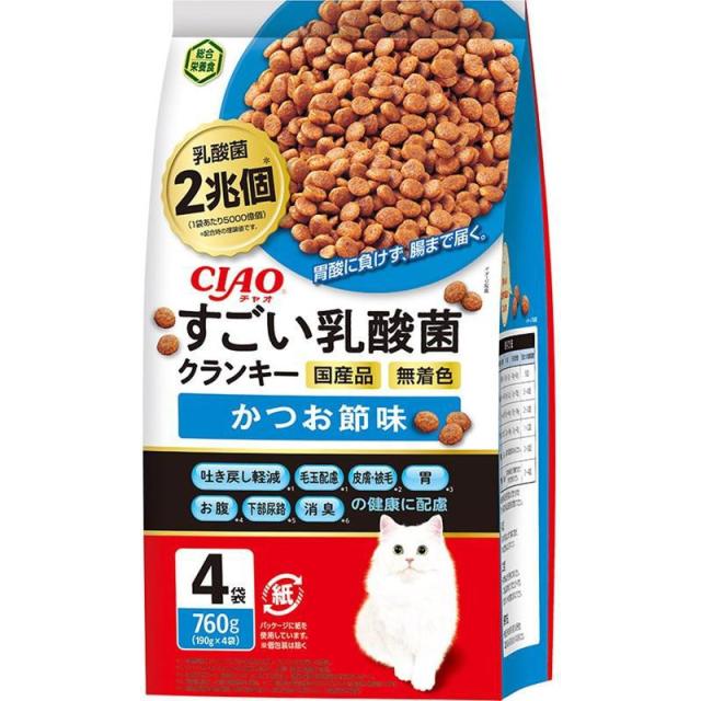 他サイト：  いなば かつおぶし 猫 ドライ 全ステージ 190g×4袋 の商品画像