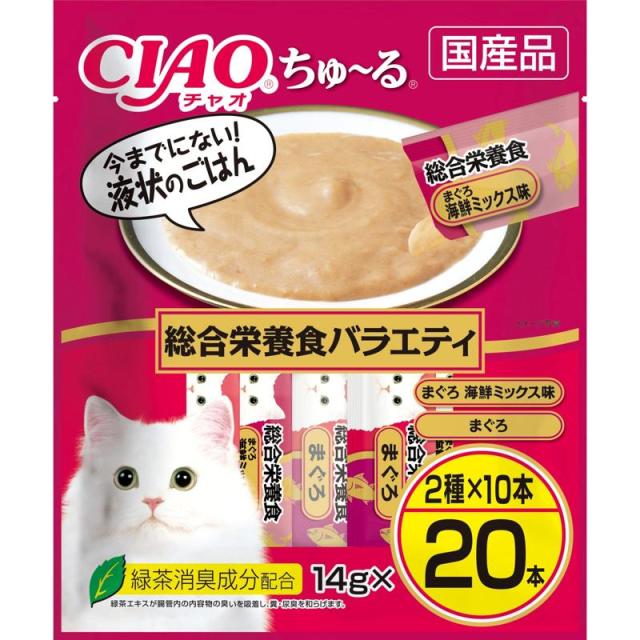 他サイト： いなば CIAOちゅーる 総合栄養食バラエティ 14g×20Pの商品画像