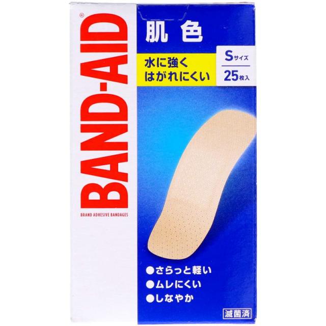 他サイト： バンドエイド 肌色 Sサイズ 25枚入 救急傷当て/絆創膏の商品画像