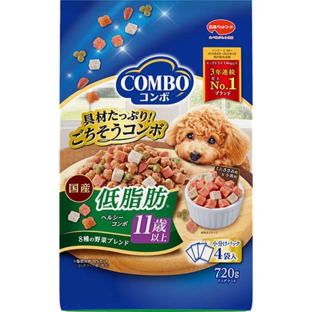 他サイト：  日本ペットフード コンボドッグ低脂肪11歳以上 犬 ドライ 10?12歳まで 老齢 720g の商品画像