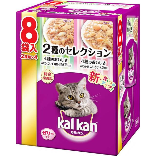 他サイト：  マース MARS カルカP2種S4種白身4種さけ70g8袋 猫 ウェット 1?6歳まで 成 70g×8 の商品画像