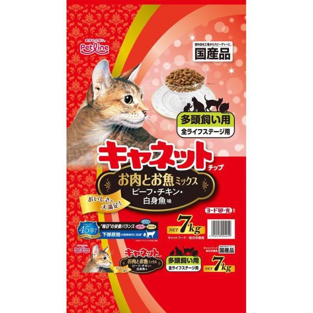 他サイト：  ペットライン オ肉トオ魚M 猫 ドライ 全ステージ 7kg の商品画像