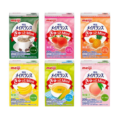 他サイト： 明治 メイバランスぎゅっとMini アソートBOX / 6種×4本入 明治 食事関連/介護食・健康食品/機能系食品 (E1695の商品画像