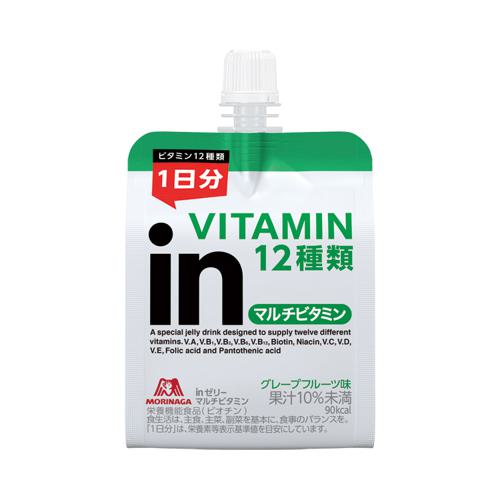 他サイト： inゼリー マルチビタミン / 180g×6個入 森永製菓 リスクマネジメント/非常食 (E1877)の商品画像