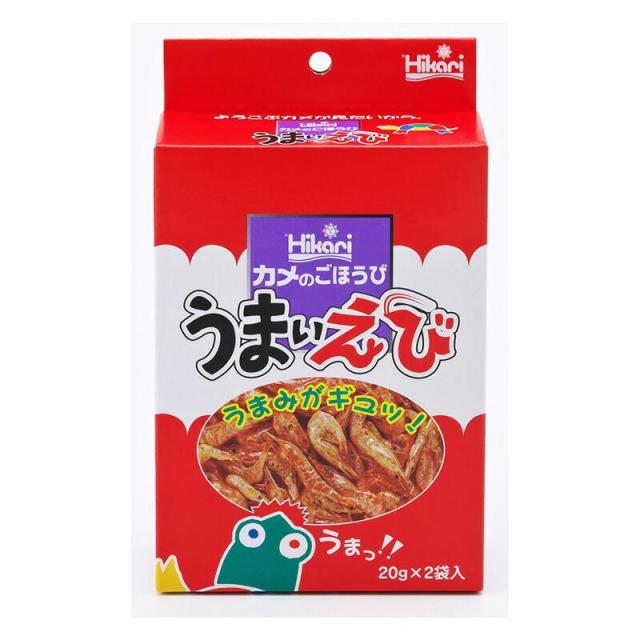 他サイト：  キョーリン 観賞魚 カメのごほうびうまいえび 20g×2袋入 の商品画像