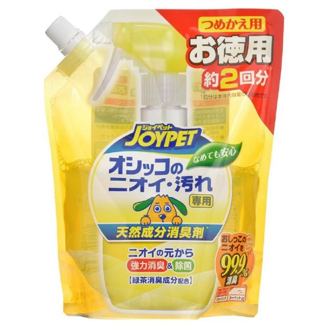 他サイト：  アース ペットEBC 犬 除菌 消臭 芳香剤 天然成分消臭剤オシッコのニオイ・汚れ専用詰替え ジャンボパック 450ml の商品画像