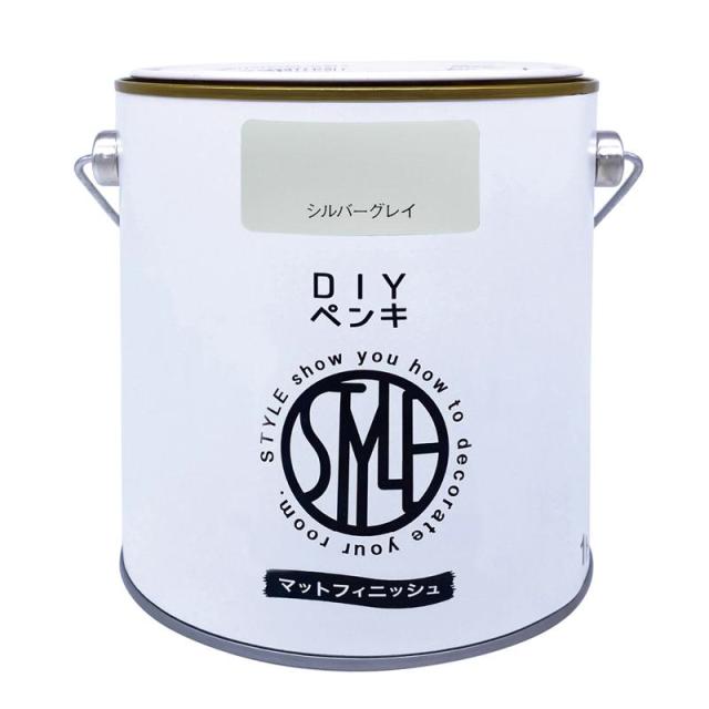 他サイト： ニッペ(Nippe) ペンキ 塗料 水性 DIYペンキ マットフィニッシュ シルバーグレイ 1kg ニッペホームプロダクツの商品画像