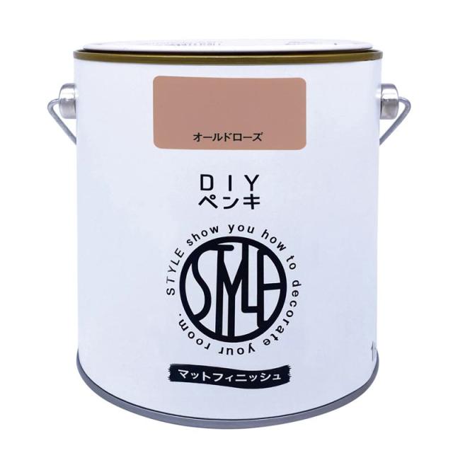 他サイト： ニッペ(Nippe) ペンキ 塗料 水性 DIYペンキ マットフィニッシュ オールドローズ 1kg ニッペホームプロダクツの商品画像