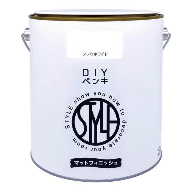 他サイト： ニッペ(Nippe) ペンキ 塗料 水性 DIYペンキ マットフィニッシュ スノウホワイト 2kg ニッペホームプロダクツの商品画像