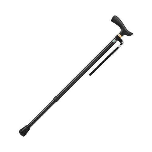 他サイト： ステッキベーシックE 伸縮S・M兼用 / WB3754 ブラック フジホーム 歩行関連/杖/伸縮杖 (W2460)の商品画像