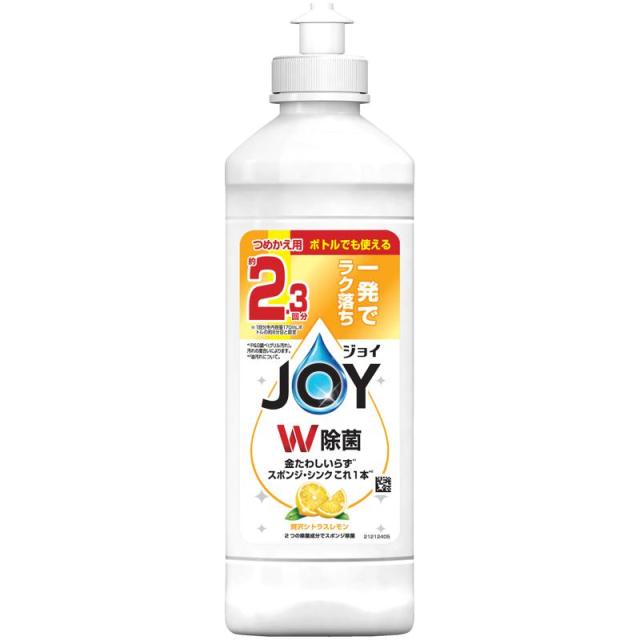 他サイト： P&G 除菌ジョイコンパクト 贅沢シトラスレモンの香り キャップ付き詰替え 300ml 台所洗剤/食器用洗剤の商品画像