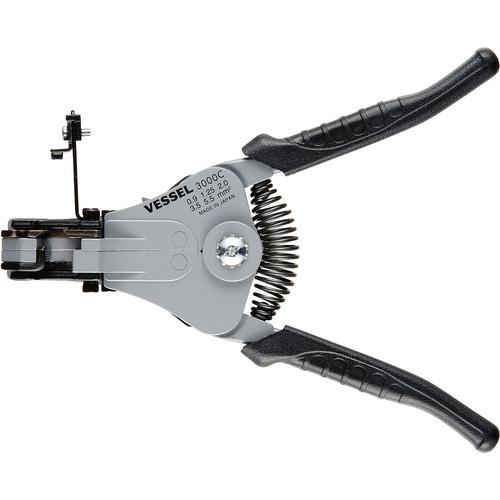 他サイト： ■VESSEL ワイヤーストリッパー No.3000C(より線用)〔品番:3000C〕【1244396:0】[店頭受取不可]の商品画像