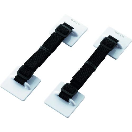 他サイト： ■ELECOM TV用耐震ベルト ~75V用 粘着シールタイプ 2本入〔品番:TS002N2〕【1338415:0】[店頭受取不の商品画像