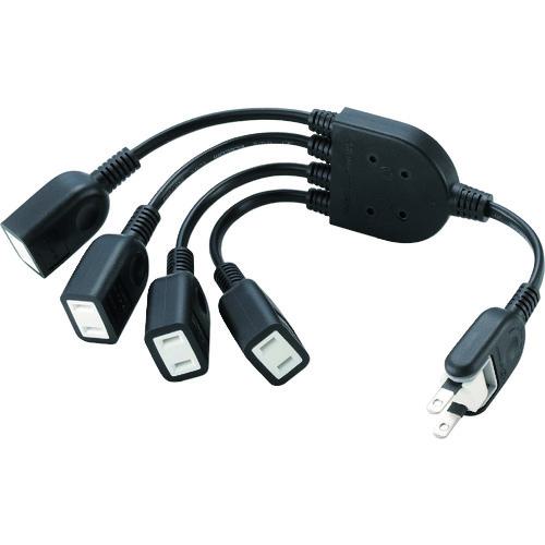 他サイト： ■ELECOM ACアダプタ用電源延長コード(4個口)〔品番:TADR4BK〕【1472605:0】[店頭受取不可]の商品画像