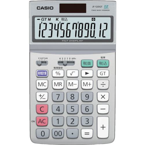他サイト： ■カシオ ジャストタイプ電卓〔品番:JF120GTN〕【1987871:0】[店頭受取不可]の商品画像