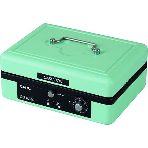 他サイト： ■カール 手提げ金庫 キャッシュボックス CB-8250-U ライトグリーン A6サイズ〔品番:CB8250U〕【2077379の商品画像