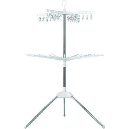 他サイト： ■IRIS 531691ステンレス室内物干しパラソル2段〔品番:CLS132R〕【2082113:0】[店頭受取不可]の商品画像