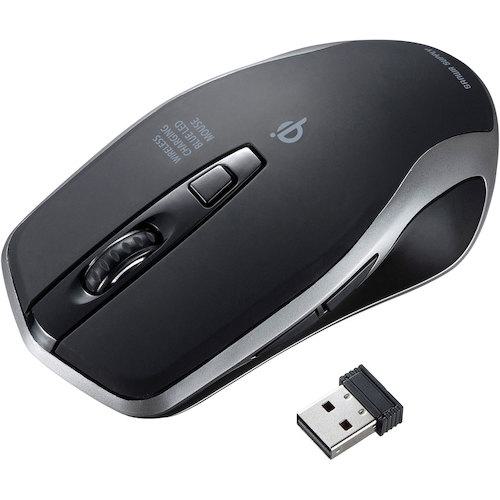 他サイト： ■SANWA ワイヤレス充電マウス〔品番:MAWBL157BK〕【2462334:0】[店頭受取不可]の商品画像