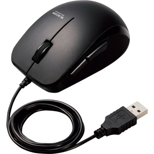 他サイト： ■ELECOM BlueLEDマウス 有線 5ボタン サイドラバー 静音 抗菌 ブラック〔品番:MBL28UBSKBK〕【263の商品画像