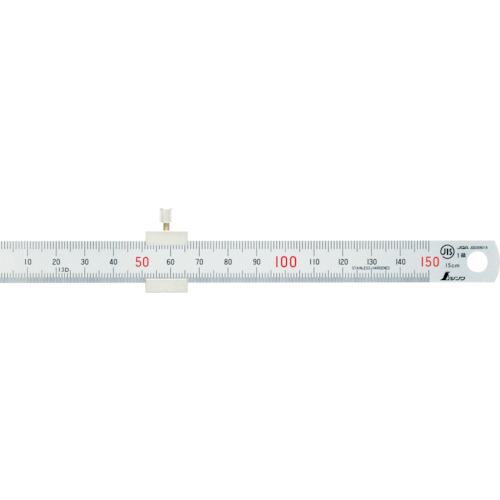 他サイト： ■シンワ 直尺150mmストッパー付〔品番:76751〕【3326080:0】[店頭受取不可]の商品画像