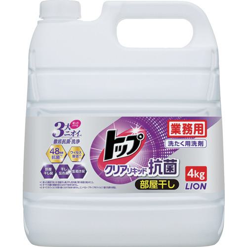 他サイト： ■ライオン トップ クリアリキッド抗菌 4kg〔品番:HETAG4K〕【3392192:0】[店頭受取不可]の商品画像