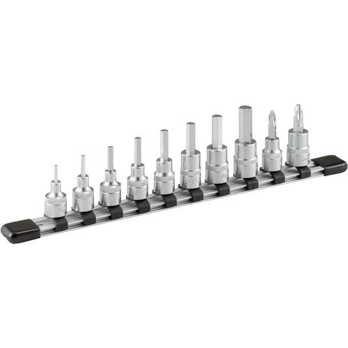 他サイト： ■TONE ヘキサゴンソケットセット(ホルダー付) 10pcs 差込角9.5mm〔品番:HH310〕【3698459:0】[店頭の商品画像