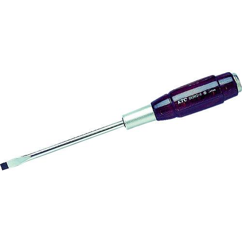 他サイト： ■KTC 木柄ドライバ マイナス貫通タイプ 刃先8マイナス 軸長150mm〔品番:D12M28〕【3733491:0】[店頭受取の商品画像