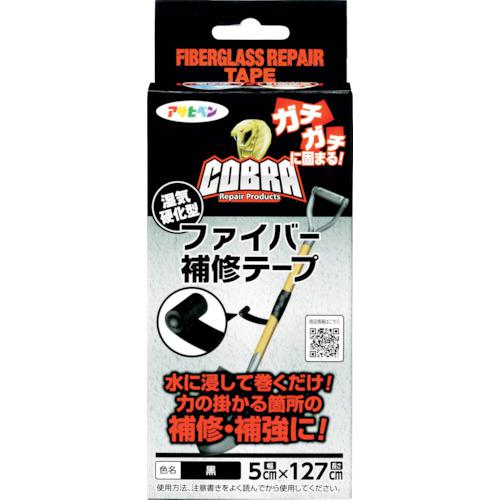 他サイト： ■アサヒペン COBRA ファイバー補修テープ 5cm×127cm CB-001ブラック〔品番:308146〕【3819432:の商品画像