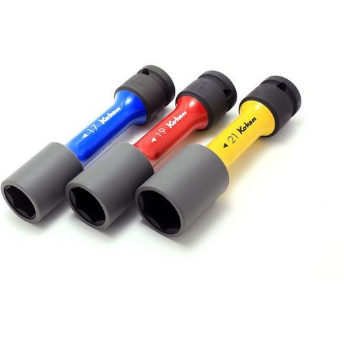 他サイト： ■Ko-ken ホイールナット用薄肉ソケットセット〔品番:14201M〕【3956873:0】[店頭受取不可]の商品画像