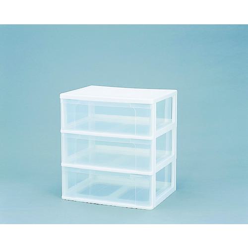 他サイト： ■IRIS 223962 ワイドチェスト N-653 ホワイト/クリア〔品番:N653〕【4101197:0】[直送DS][店頭の商品画像