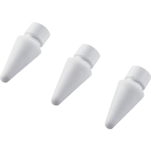 他サイト： ■ELECOM Apple Pencil専用交換ペン先 第1・第2世代両対応 3個入り ホワイト〔品番:PTIPAPY01WH〕の商品画像