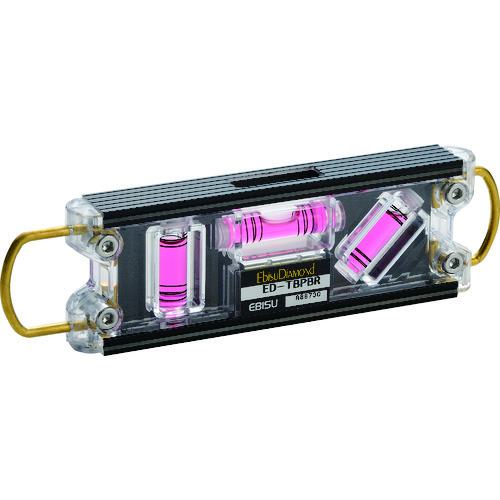 他サイト： ■エビスダイヤモンド 水平器 トビレベル・プロ ブラック/レッド〔品番:EDTBPBR〕【4105699:0】[店頭受取不可]の商品画像