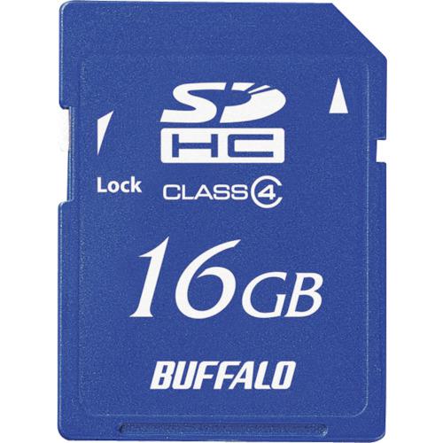 他サイト： ■BUFFALO Class4 SDHCカード 16GB〔品番:RSDCS16GC4B〕【4170658:0】[店頭受取不可]の商品画像