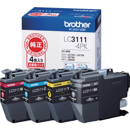 他サイト： ■brother インクカートリッジ LC3111-4PK 4色パック〔品番:LC31114PK〕【4343421:0】[店頭受の商品画像